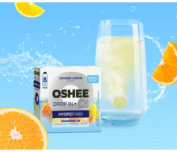 OSHEE Tabletki musujące DROP IN Hydrotabs Vitamin Water pomarańcza - 1546744 - zdjęcie 4